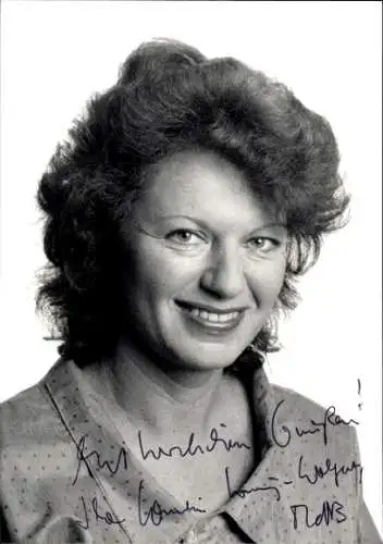 Foto Politikerin Cornelie Sonntag, Autogramm