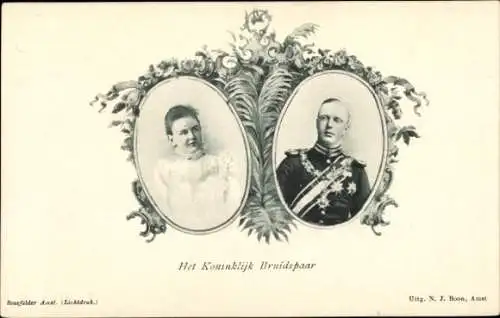 Ak Königin Wilhelmina der Niederlande, Prinz Heinrich