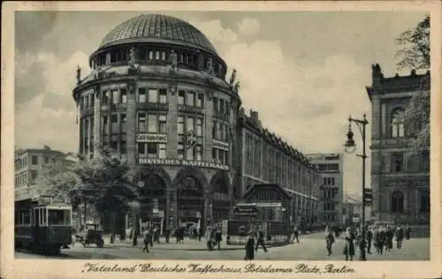 Ak Berlin Tiergarten, Potsdamer Platz, Cafe Vaterland, Deutsches Kaffeehaus