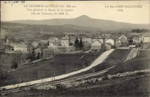 Ak Le Chambon de Tence Haute Loire, Gesamtansicht, Route de St-Agreve, Pic du Lisieux