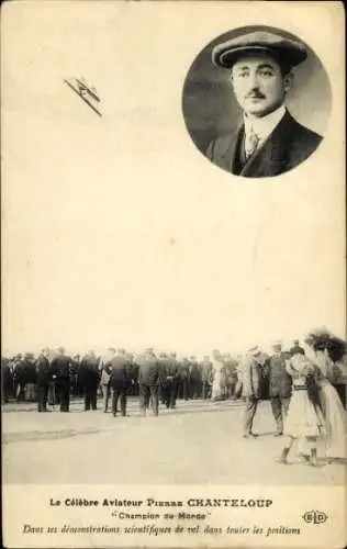 CPA Le Célèbre Aviateur Pierre Chanteloup, Champion du Monde