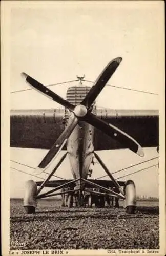 CPA L'Aéoroplane Godard dans un de ses vols en hauteur, M. Godard