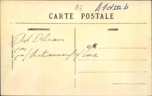 CPA Châteauneuf-sur-Loire Loiret, Perspective de la Grande Rue
