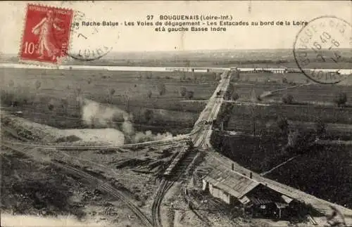 Ak Bouguenais Loire Atlantique, Teilansicht, Roche Balue