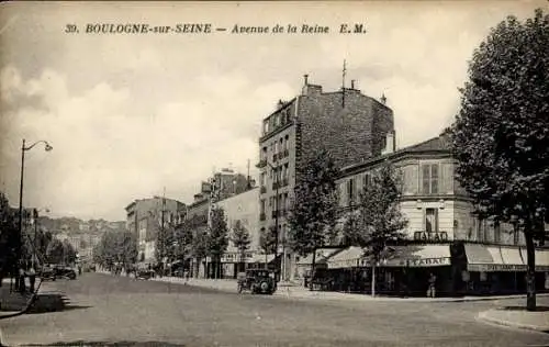 CPA Boulogne sur Seine Hauts de Seine, Avenue de la Reine