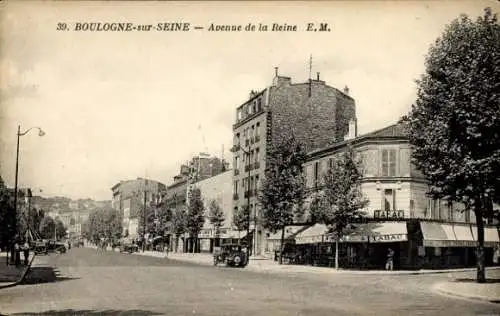CPA Boulogne sur Seine Hauts de Seine, Avenue de la Reine