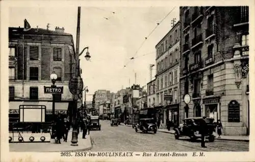 CPA Issy les Moulineaux Hauts de Seine, Rue Ernest Renan