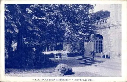 CPA Saint-Cloud Hauts-de-Seine, La Parentière