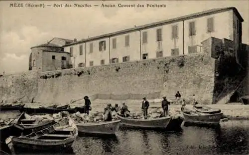 Ak Meze Herault, Port des Nacelles, Ancien Couvent des Penitents