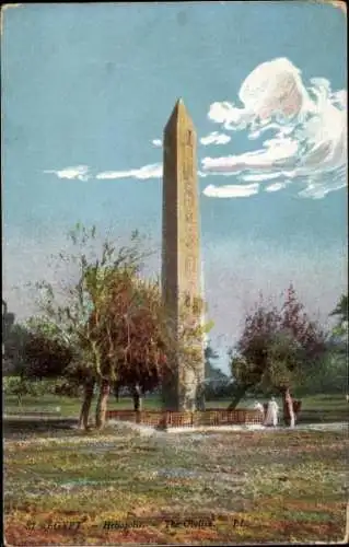 Ak Heliopolis Cairo Kairo Ägypten, Ägypten, Heliopolis, Der Obelisk