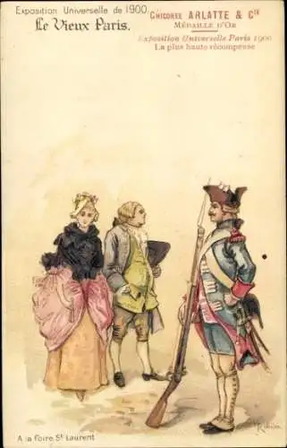 Künstler Litho Robida, A., Exposition Universelle de 1900, A la foire St. Laurent