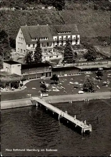 Ak Meersburg am Bodensee, Haus Rothmund, Bodensee, Wasser, Liegen, Schwimmen