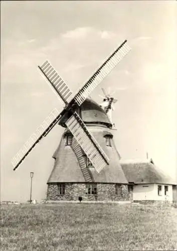 Ak Groß Stieten in Mecklenburg, Windmühle, Gaststätte Mecklenburger Mühle, schwarz-weiß