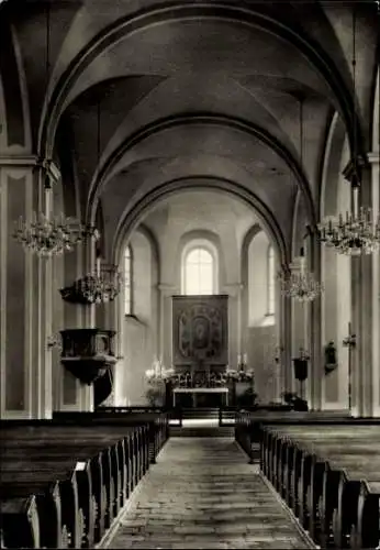 Ak Ralbitz Rosenthal Oberlausitz, Wallfahrtskirche, Innenansicht