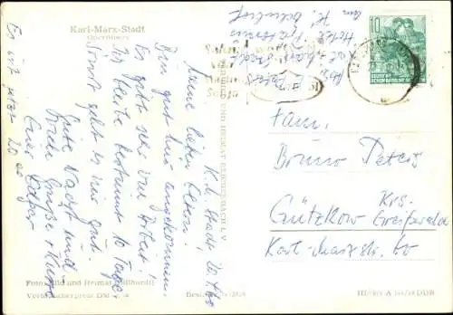 Ak Karl Marx Stadt Chemnitz in Sachsen, Opernhaus