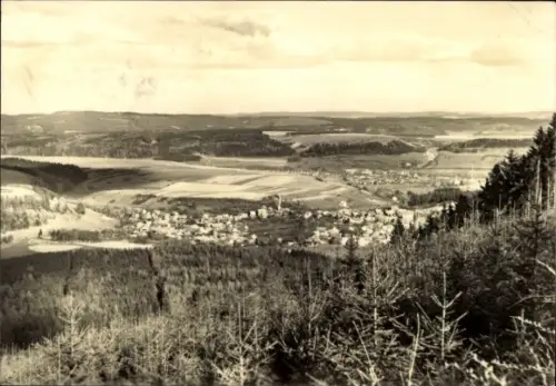 Ak Gräfenroda in Thüringen, Gesamtansicht, Oberhofer Straße, Frankenhain