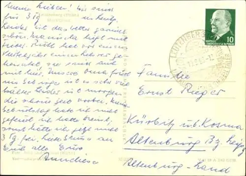 Ak Leutenberg in Thüringen, Marktplatz