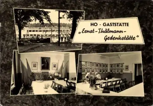 Ak Ziegenhals Niederlehme Königs Wusterhausen, HO Gaststätte Ernst Thälmann Gedenkstätte