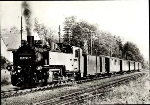 Ak Schmalspurbahn, Lokomotive 99 1790-7, 1'E1'h21 mit Reisezug