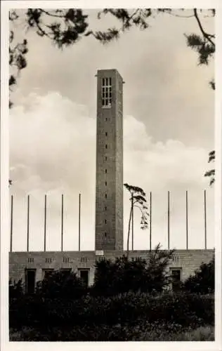 Ak Berlin, Reichssportfeld, Glockenturm, Olympiade 1936