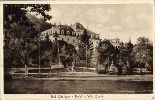 Ak Bad Kissingen Unterfranken Bayern, Villa, Hotel Diana