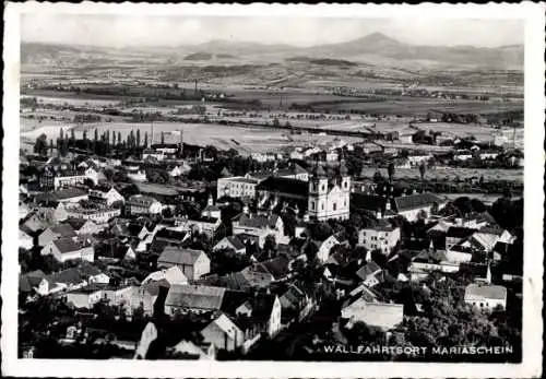 Ak Bohosudov Mariaschein Region Aussig, Gesamtansicht, Luftbild