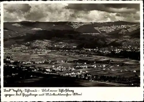 Ak Teplice Teplitz Schönau Reg. Aussig, Blick vom Schlossberg, Erzgebirge