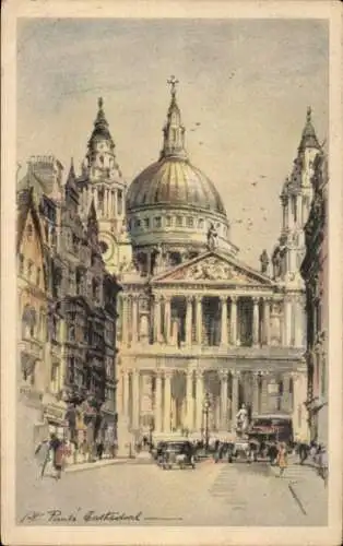 Künstler Ak Sankt Pauli Kathedrale