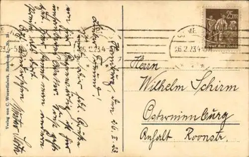 Ak Hamburg, Auslaufender Riesendampfer Vaterland, HAPAG