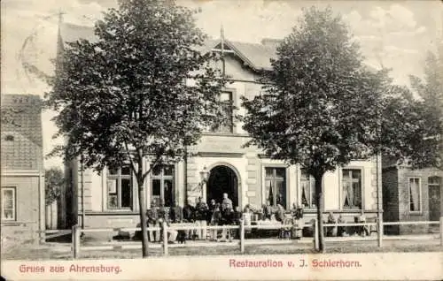 Ak Ahrensburg in Holstein, Restauration von J. Schierhorn