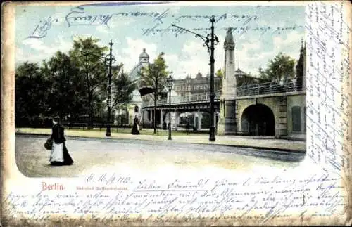 Ak Berlin Schöneberg, Hochbahnhof am Nollendorfplatz