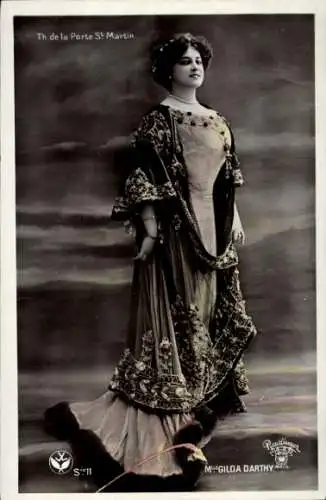 Ak Schauspielerin Gilda Darthy, Porträt