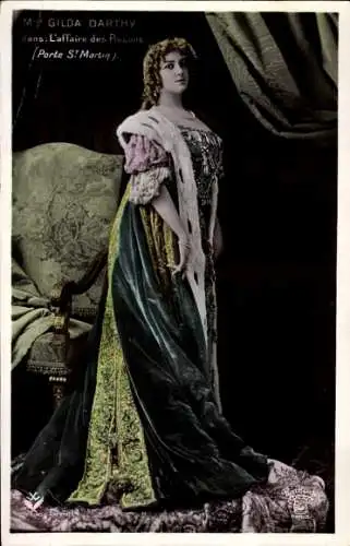 Ak Schauspielerin Gilda Darthy, Porträt