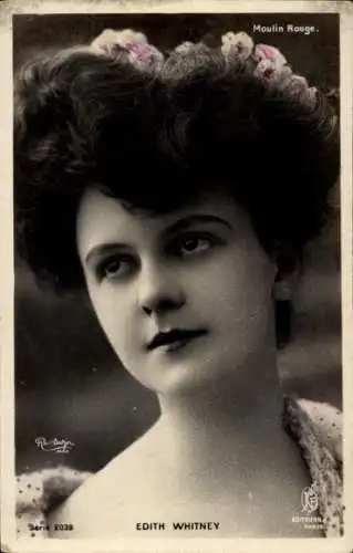 Ak Schauspielerin Edith Whitney, Porträt