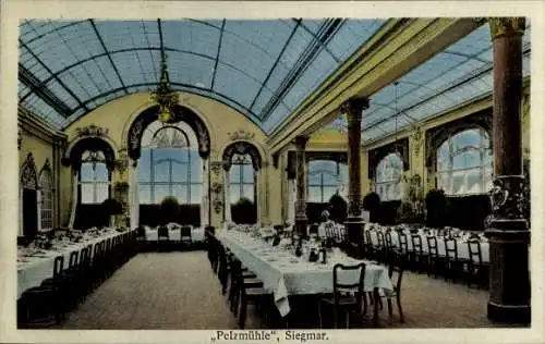 Ak Siegmar Chemnitz in Sachsen, Pelzmühle, Saal