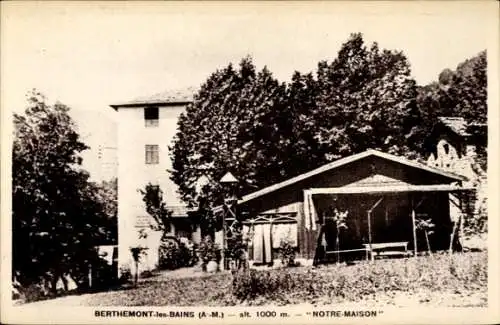 CPA Berthemont-Les-Bains Roquebillière Alpes Maritimes, Notre Maison