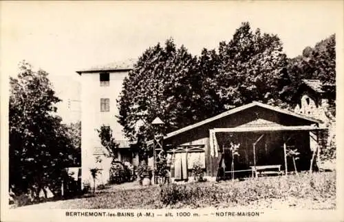 CPA Berthemont-Les-Bains Roquebillière Alpes Maritimes, Notre Maison