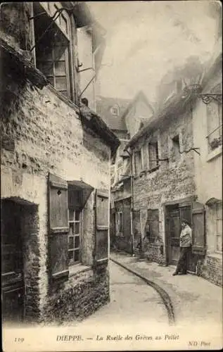 Ak Dieppe Seine Maritime, Ruelle des Graves au Pollet