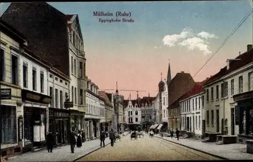 Ak Mülheim an der Ruhr in Nordrhein Westfalen, Eppinghofer Straße, Geschäfte, Passanten
