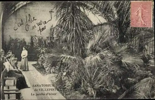 Ak Villepinte Seine-Saint-Denis, Sanatorium, Jardin d´Hiver
