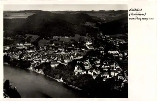 Ak Waldshut Tiengen am Hochrhein, Fliegeraufnahme