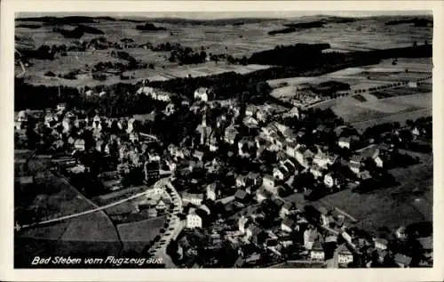 Ak Bad Steben in Oberfranken, Fliegeraufnahme