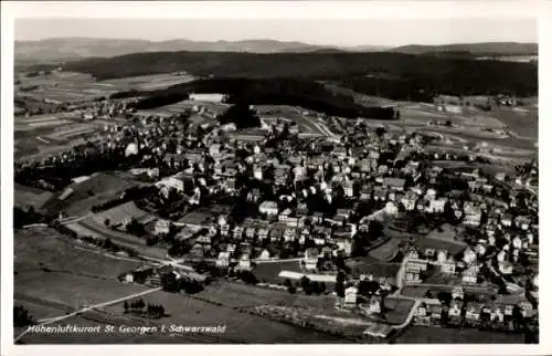 Ak St. Georgen im Schwarzwald, Ort, Fliegeraufnahme 