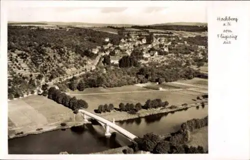 Ak Hochberg Remseck am Neckar, Fliegeraufnahme