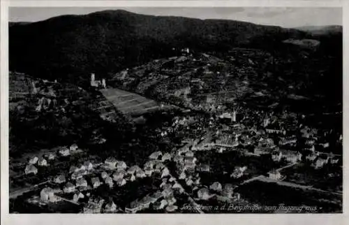 Ak Schriesheim an der Bergstraße, Fliegeraufnahme