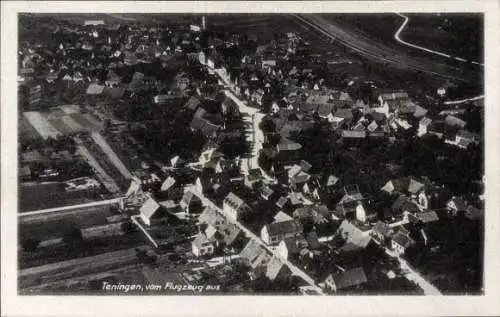 Ak Teningen im Schwarzwald, Fliegeraufnahme