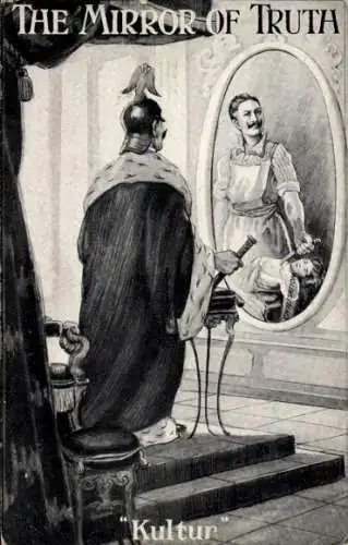 Ak Kaiser Wilhelm II, The Mirror of Truth, Kultur