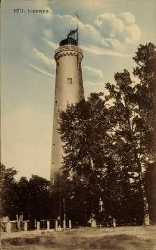 Ak Hel Hela Gdańsk Danzig, Leuchtturm