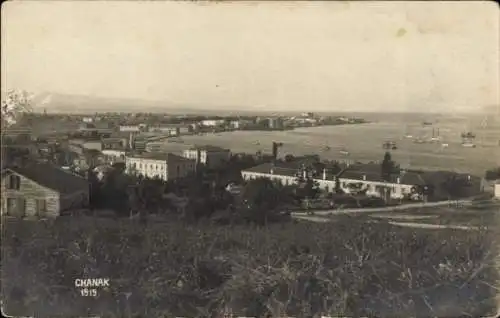 Ak Canakkale Chanak Dardanellen, Gesamtansicht