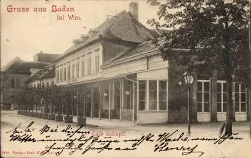 PC Baden near Vienna in Lower Austria, Café Schopf